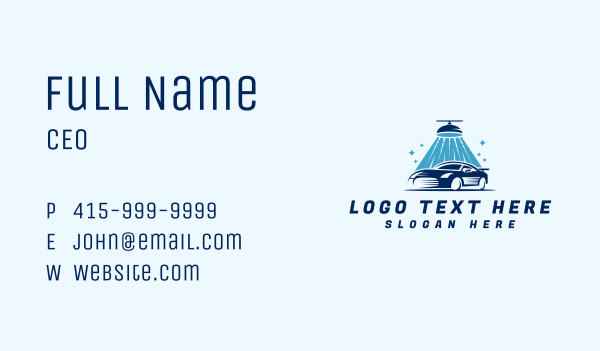 Car Wash Cleaning Business Card Design Image Preview