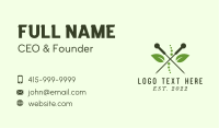 Traditional Acupuncture Treatment Business Card Design