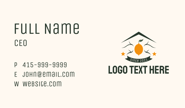 Lemonade House  Business Card Design Image Preview