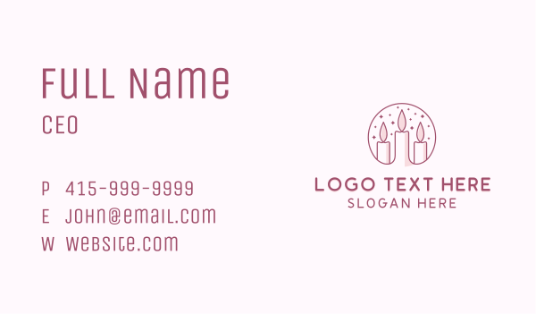 Candle Spa Decor  Business Card Design Image Preview