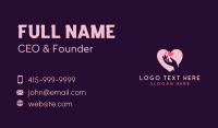 Hand Heart Charity Business Card Preview