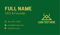 Gold Triangle Horns Business Card Image Preview