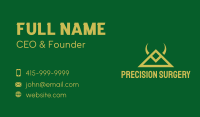 Gold Triangle Horns Business Card Image Preview