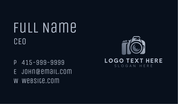 Photo Media Camera Business Card Design Image Preview