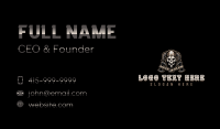 Axe Viking Skull  Business Card Design