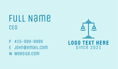 Scale Law Firm  Business Card