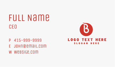 Flame BBQ Grilling Business Card Image Preview