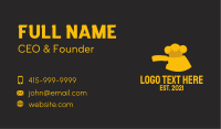 Golden Butcher Knife  Business Card Image Preview