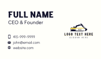 Builder Demolition Excavator Business Card Preview