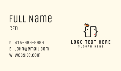 Tech Code Face Business Card Image Preview