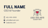 Geometric Wine Drink Business Card Image Preview