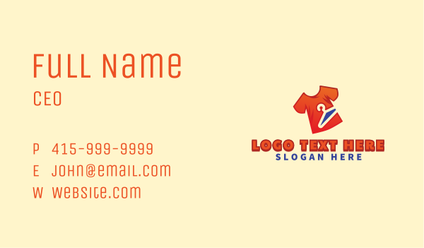 Shirt Hanger Laundry Business Card Design Image Preview