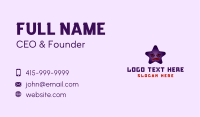 Angry Purple Star Business Card Image Preview