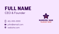 Angry Purple Star Business Card Design