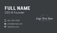 Gothic Vintage Wordmark Business Card Image Preview