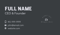 Gothic Vintage Wordmark Business Card Image Preview