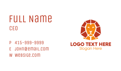Lion Sphinx Business Card Image Preview