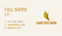 Herbal Nutrition Leaves  Business Card Image Preview