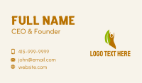 Herbal Nutrition Leaves  Business Card Image Preview