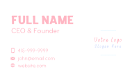 Playful Handwritten Wordmark Business Card Image Preview