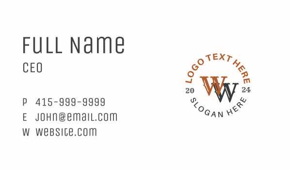 Creative Emblem Lettermark Business Card Design Image Preview