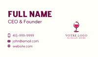 Wine Liquor Goblet Business Card Image Preview
