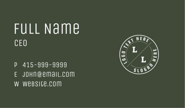 Casual Streetwear Brand Business Card Design Image Preview
