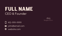 Classy Elegant Wordmark Business Card Image Preview