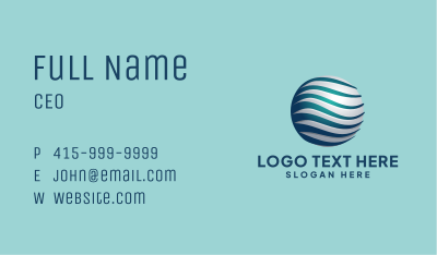 Global Technology Wave Business Card