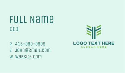 Modern Abstract Tree Business Card Image Preview