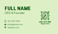 Green Leaf Square  Business Card Image Preview