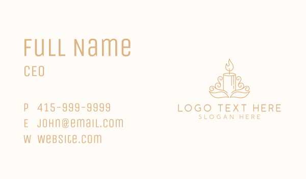 Candle Maker Decoration Business Card Design Image Preview