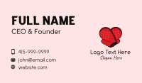 Oven Glove Heart Business Card Design