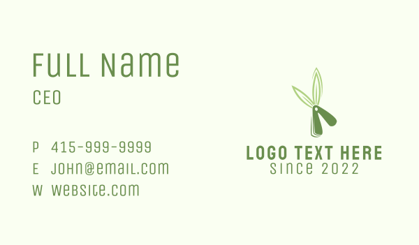 Grass Shears Lawn Care Business Card Design Image Preview
