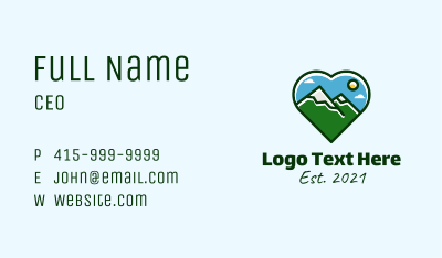 Mountain Hike Lover  Business Card Image Preview