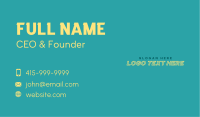 Creative Outlined Wordmark Business Card Image Preview