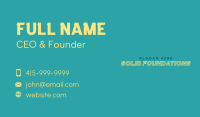 Creative Outlined Wordmark Business Card Image Preview