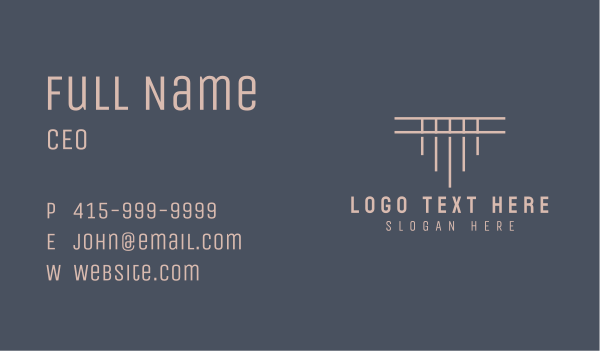 Legal Firm Letter T Business Card Design Image Preview