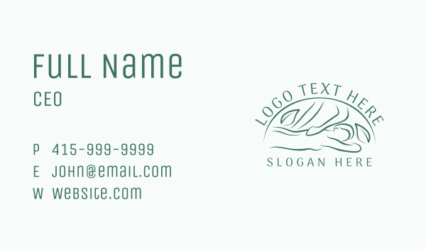 Nature Wellness Spa Business Card Design Image Preview