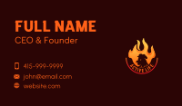  Hot Flame Chicken Business Card Image Preview