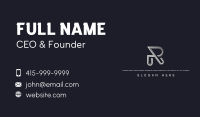 Tech Startup Letter R Business Card Image Preview