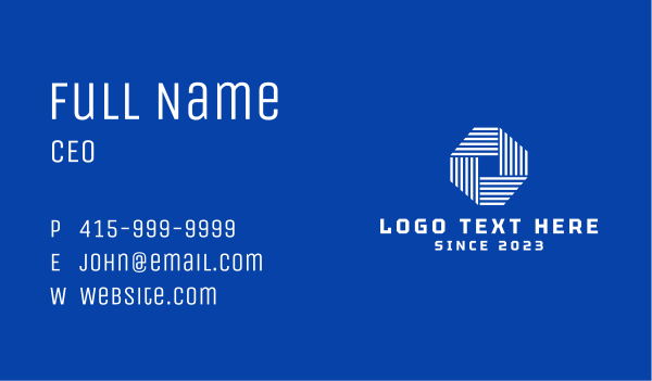 Modern Corporate Octagon Business Card Design Image Preview