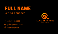 Loop Cursive Letter R Business Card Image Preview