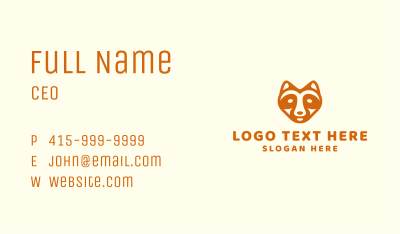 Wild Fox Animal Business Card Image Preview