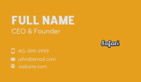 Classic Script Wordmark Business Card Image Preview