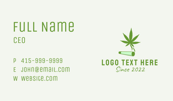 Medical Marijuana Smoke  Business Card Design Image Preview