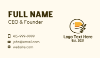 Minimalist Toucan Outline Business Card Design
