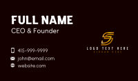 Luxury Premium Letter S Business Card Design