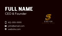 Luxury Premium Letter S Business Card Image Preview