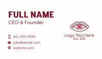 Lip Eye Monoline Business Card Preview